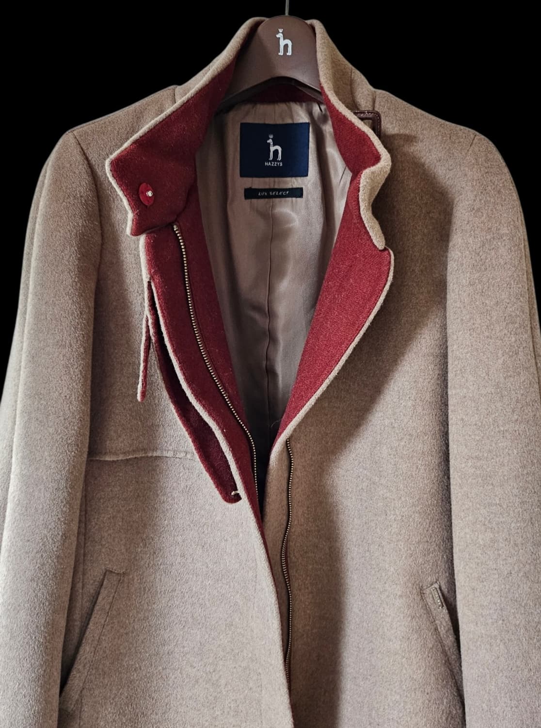 헤지스레이디스 울 하프코트 | 배색 안감 | 드라이 완료 A급 상품이미지5