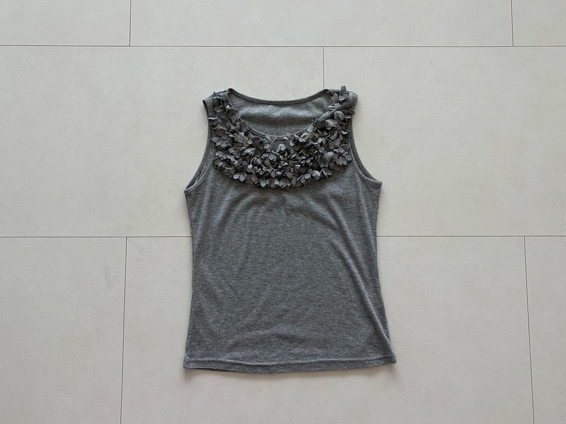 floral neck tank top 상품이미지1