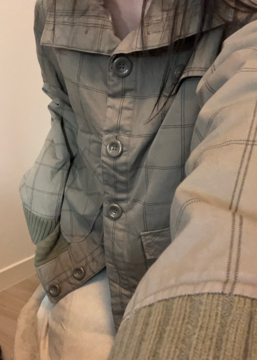 mocha brown check jacket 상품이미지1