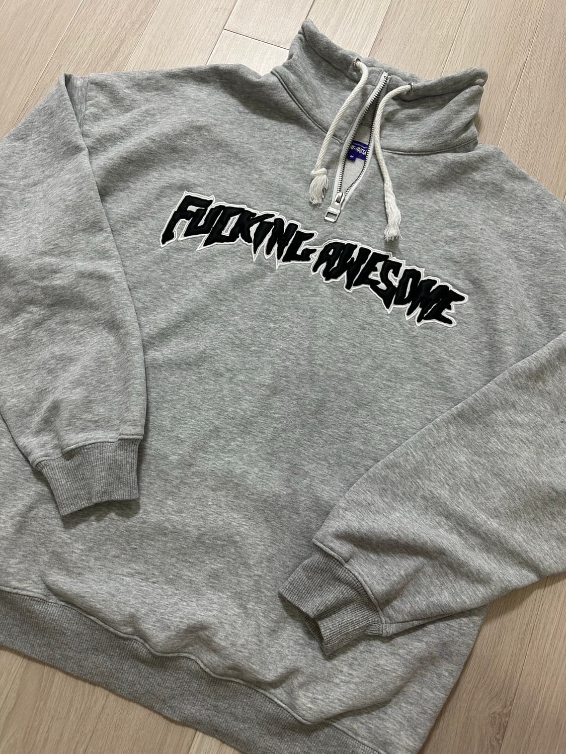 Fucking awesome 퍼킹어썸 쿼터집 풀오버 [헤더 그레이-M] 상품이미지6