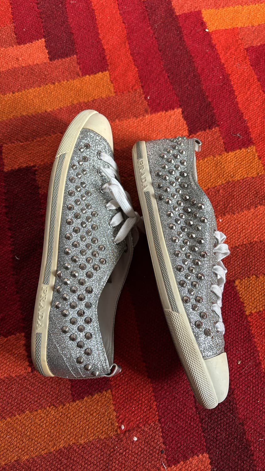 Glitter Stud Sneakers 41 상품이미지4