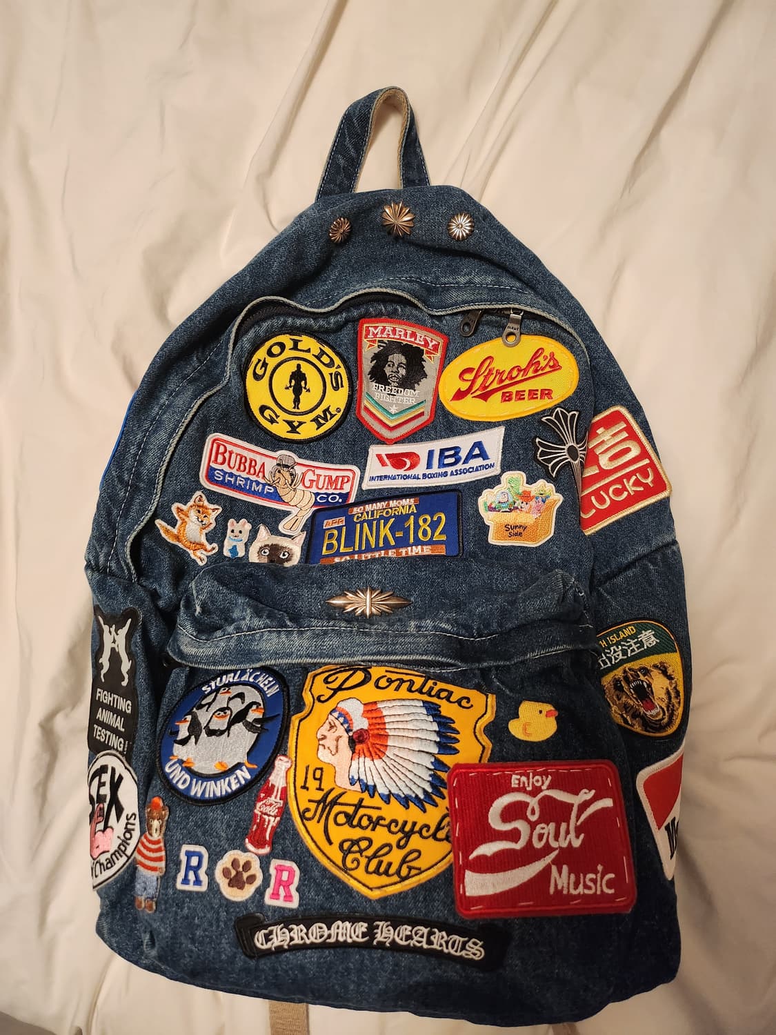 커스텀 데님 백팩 상품이미지1