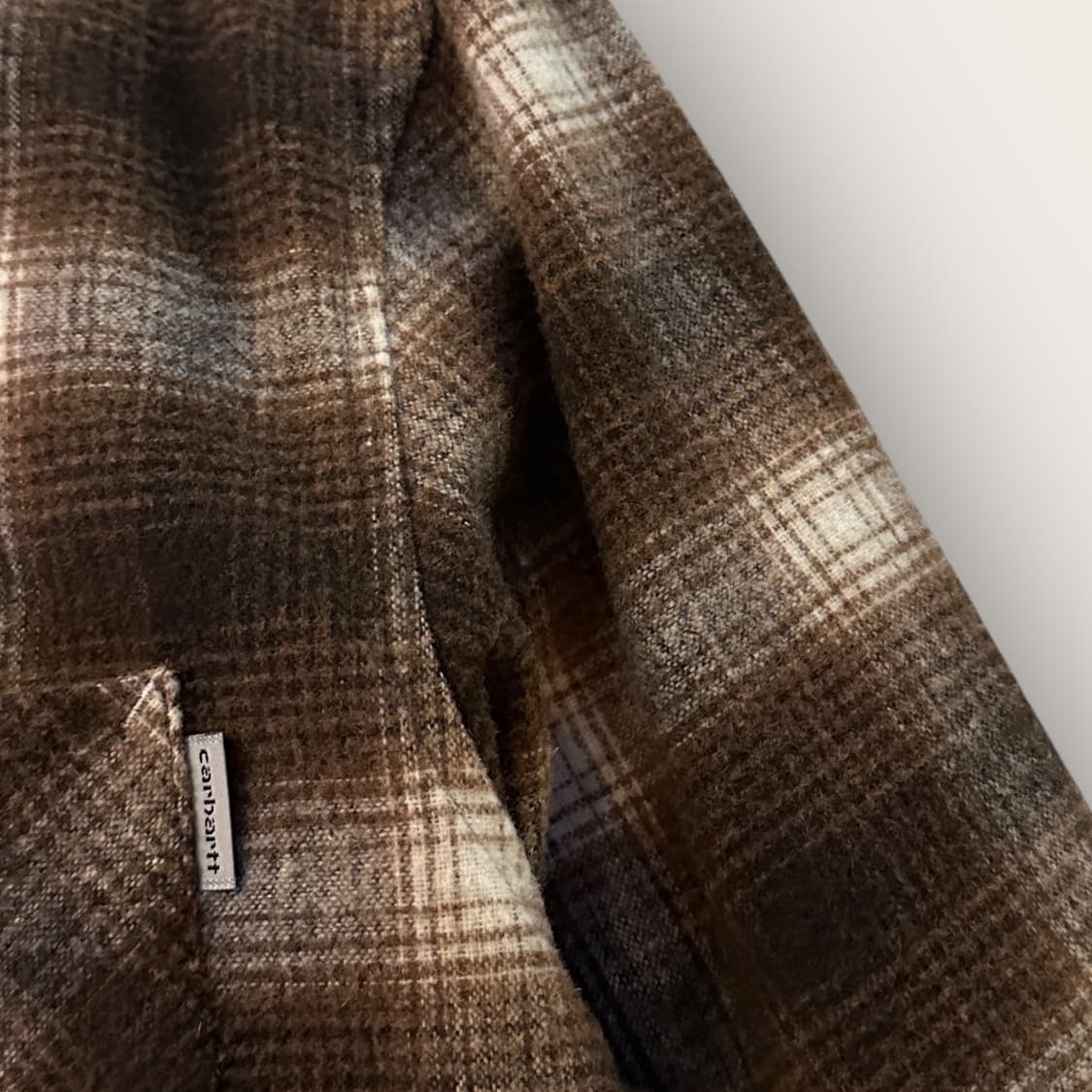 칼하트 플란넬 체크 울 셔츠 상품이미지4