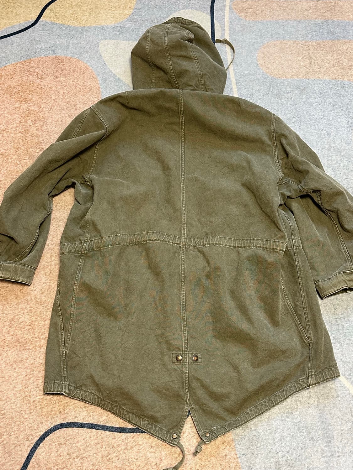 [1] 헤릴(HERILL) 1951 피쉬테일 덕파카 올리브 상품이미지8