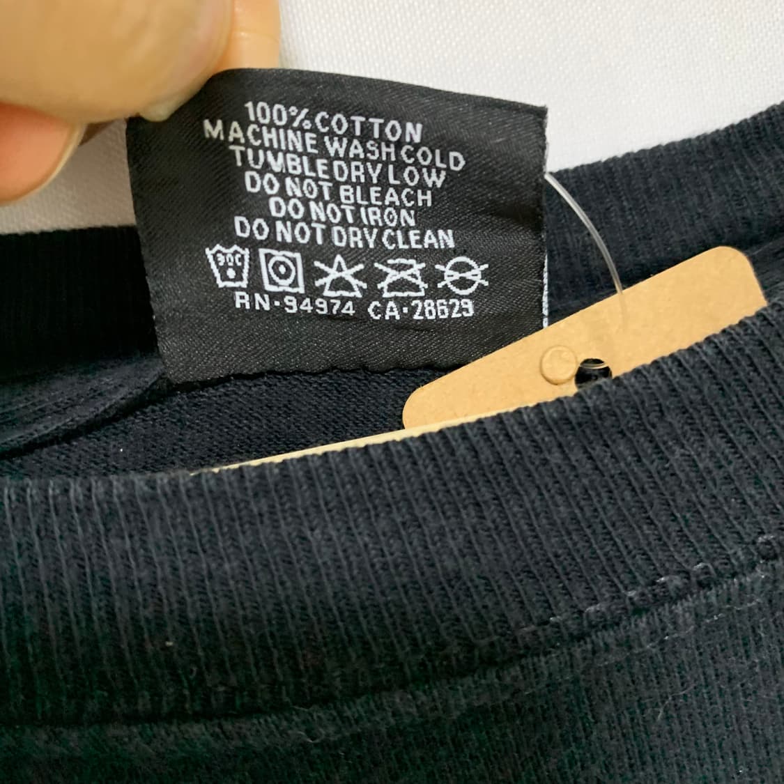 스투시 백 포인트 프린팅 긴팔 티셔츠 빈티지 롱슬리브 블랙 XL 상품이미지7