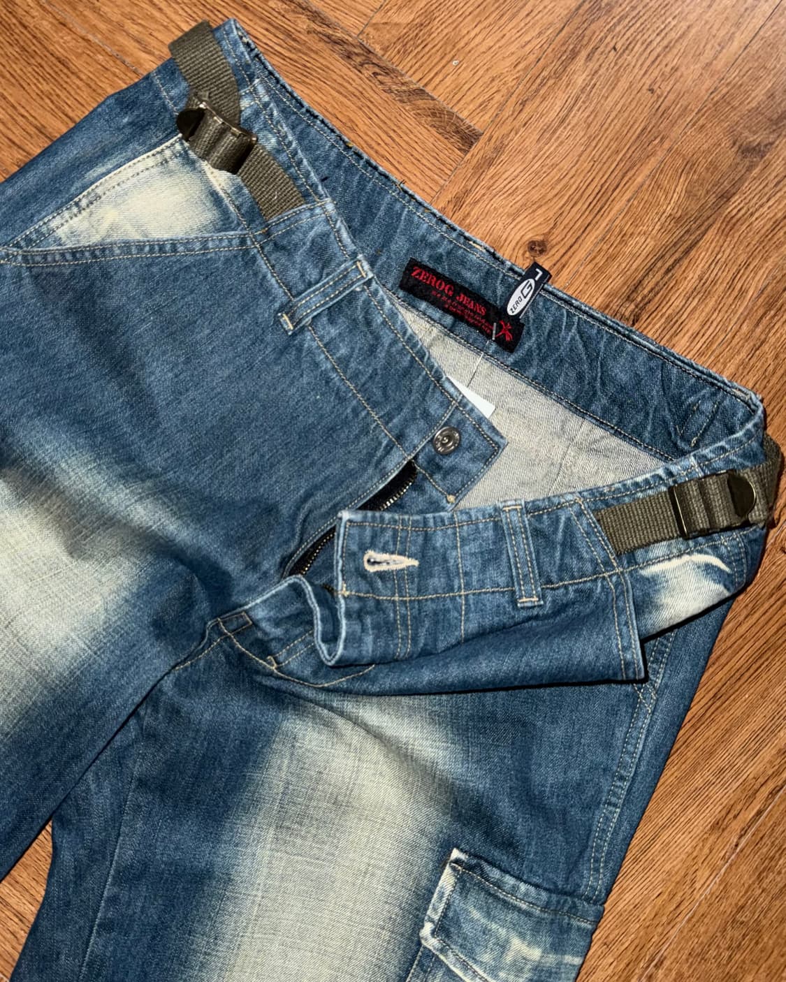 빈티지 데님 카고  상품이미지4