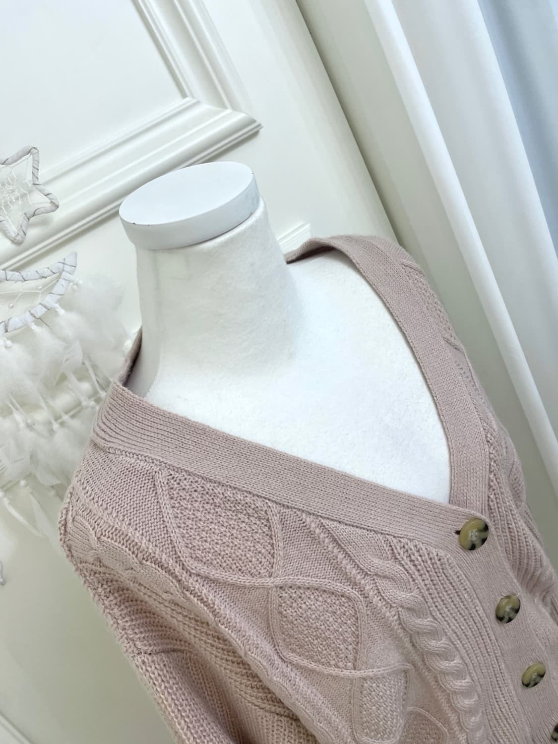 indipink twist basic cardigan(size-L) 상품이미지8