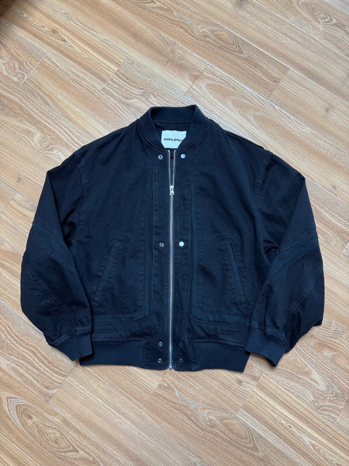 [s]인사일런스 콘트라스트 데님 블루종 상품이미지1