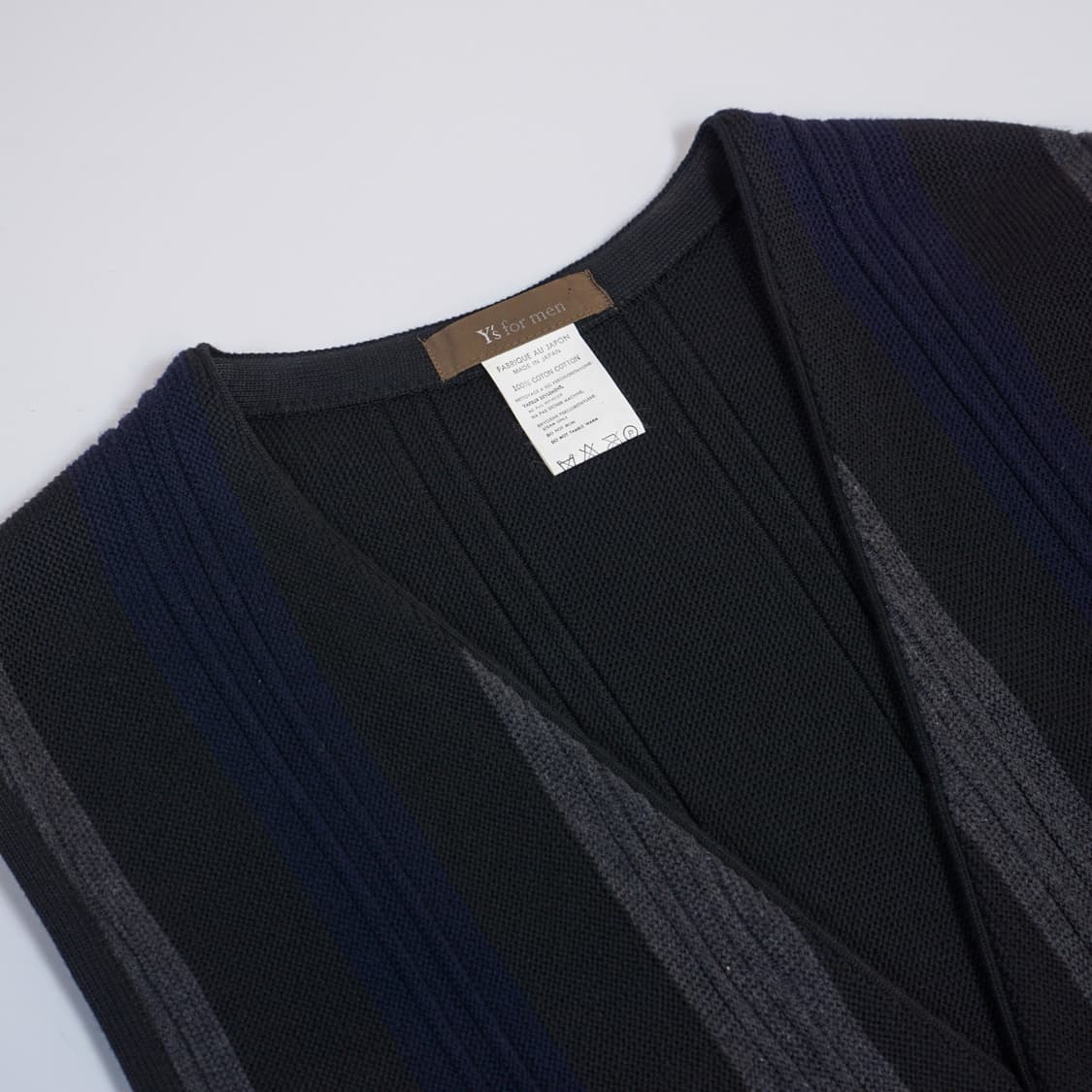 요지야마모토 스트라이프 베스트 상품이미지5