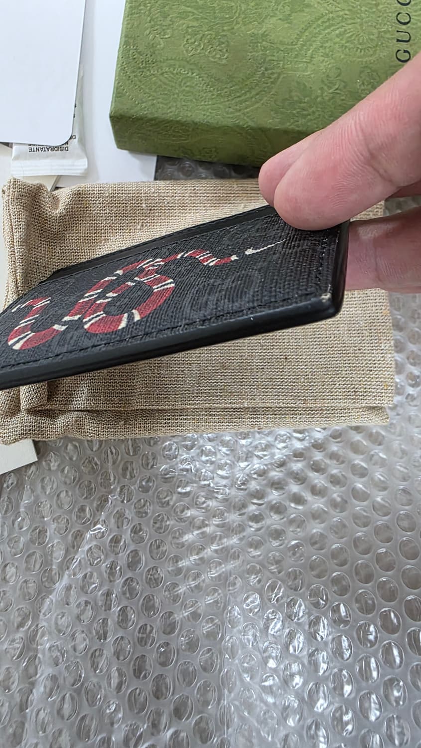 [풀구성,새상품급]구찌 스네이크 카드지갑 블랙 상품이미지7