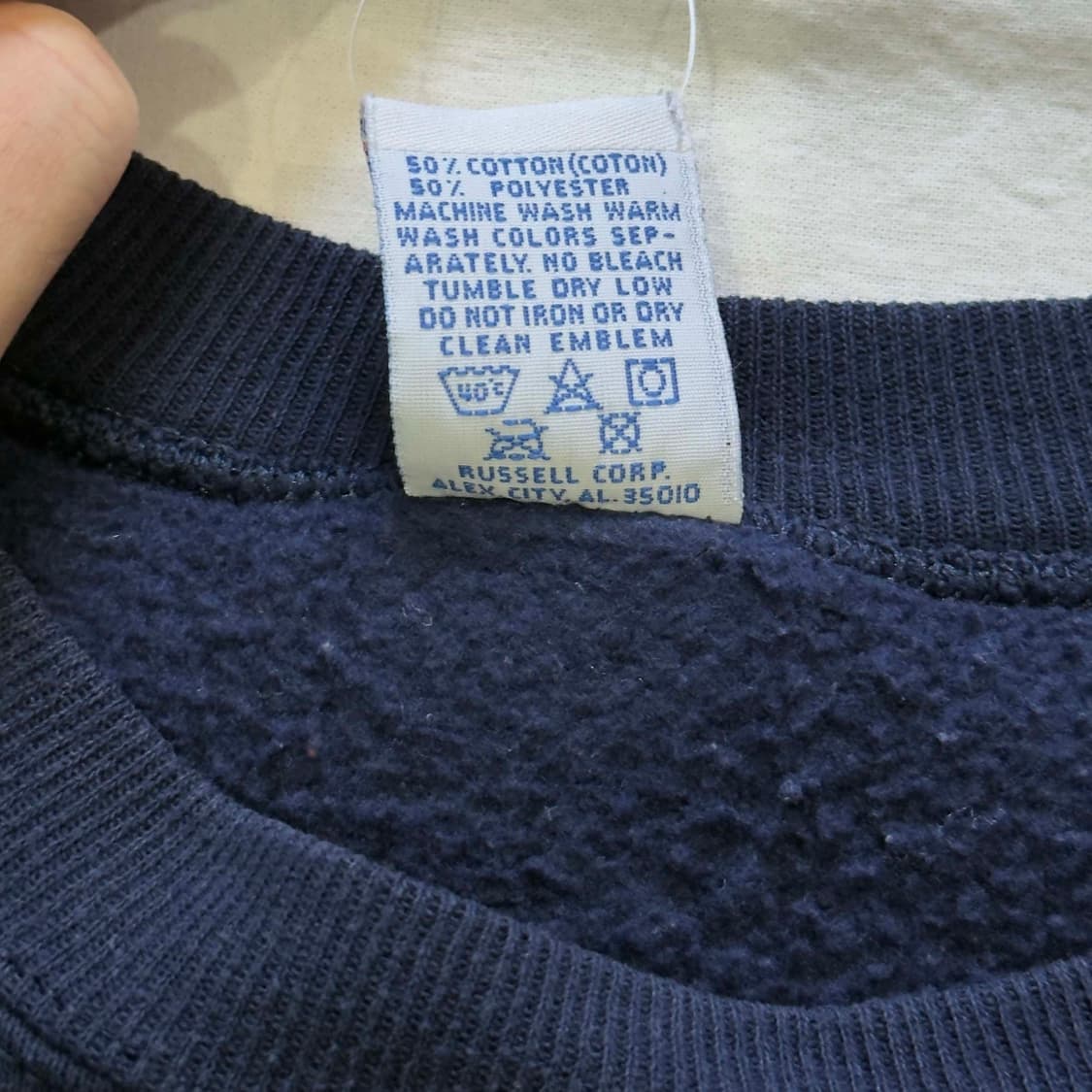 90s 러셀 에슬레틱 블랭크 스웻셔츠 USA 상품이미지5