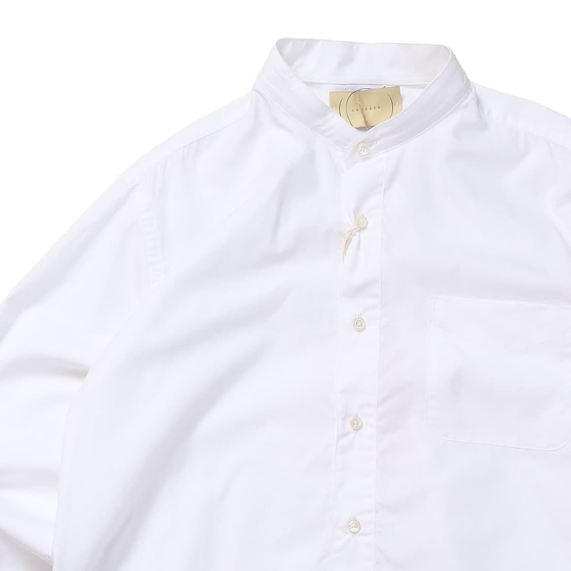 칸타테 Cantate Band Collar Stripe Shirt 
 상품이미지2