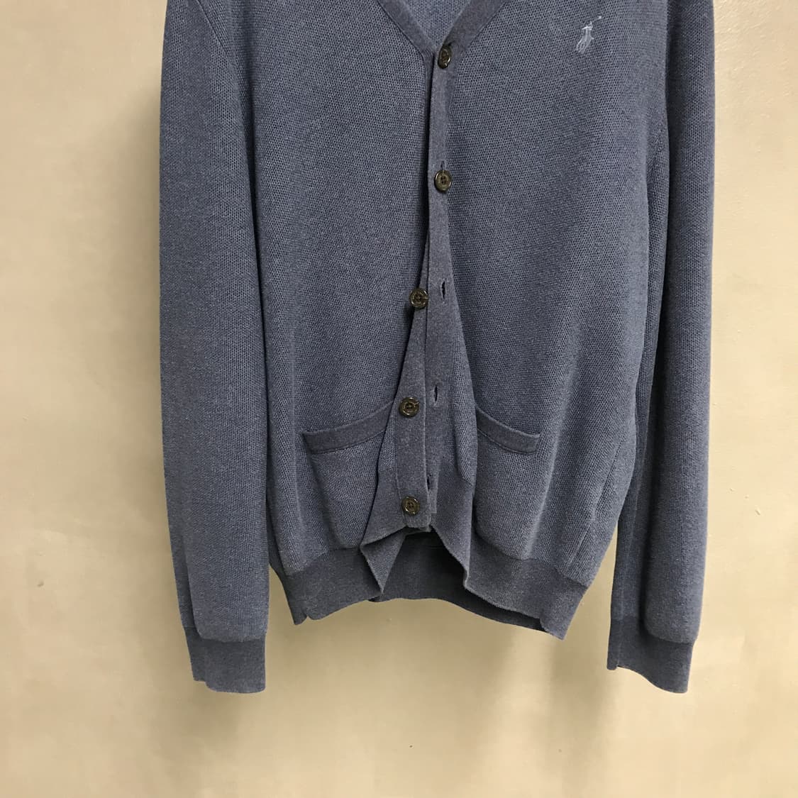 폴로 랄프로렌 QR 니트 가디건 네이비 L 상품이미지3