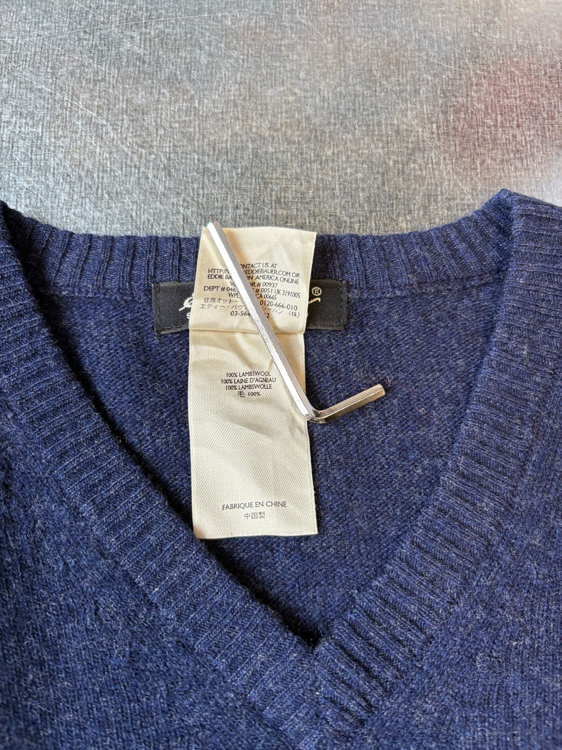 Eddie Bauer 램스울 브이넥 니트 상품이미지4