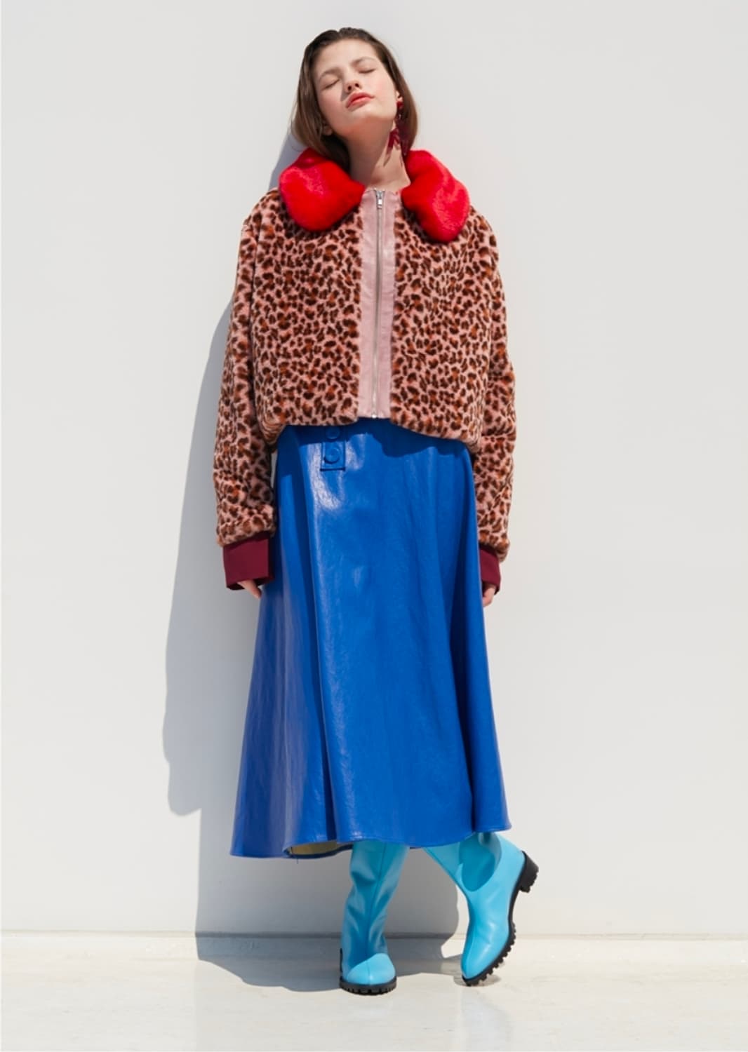 듀이듀이 레오파드 퍼자켓 상품이미지1