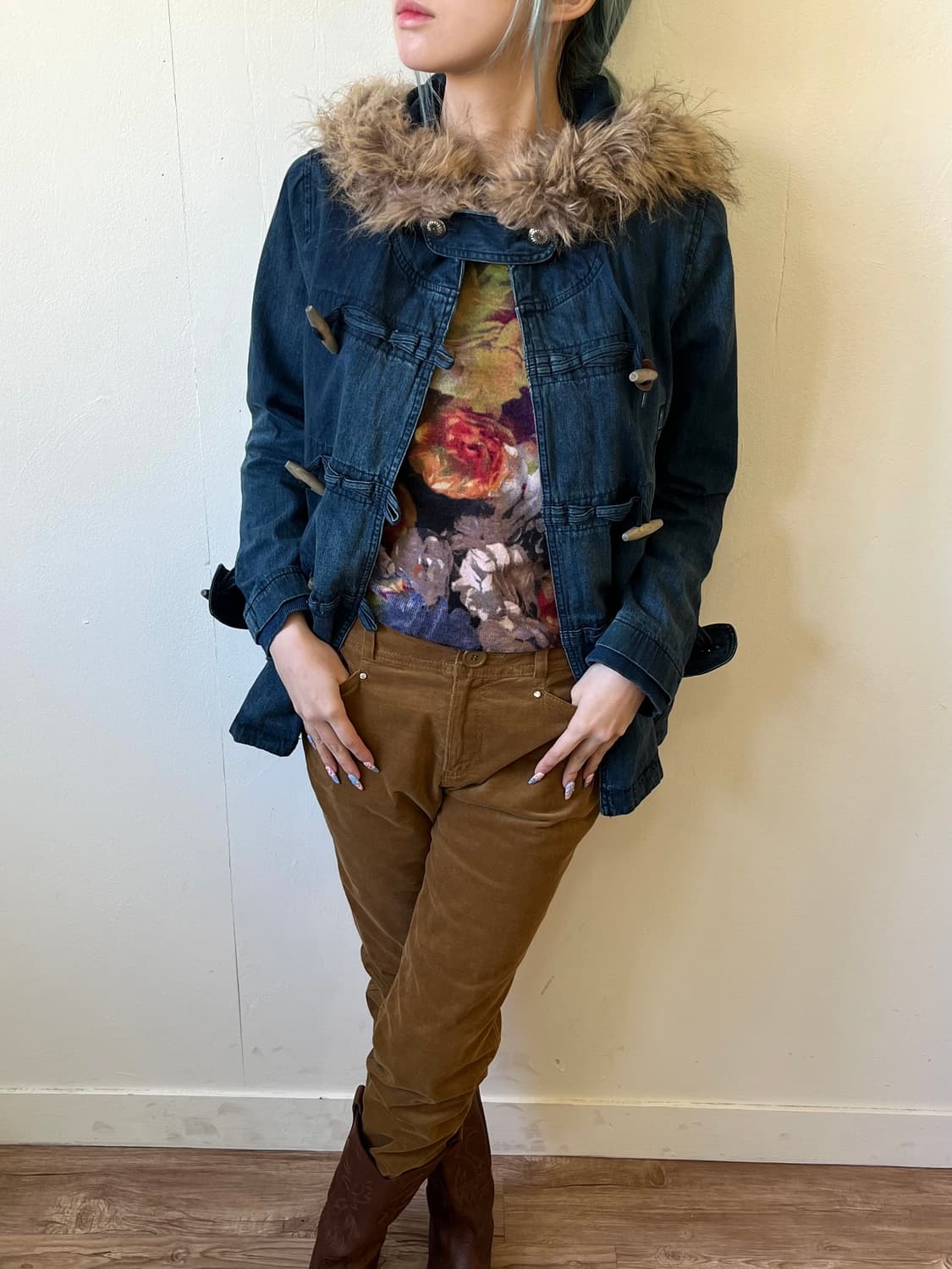 Cepo 데님 더플코트 자켓  상품이미지4