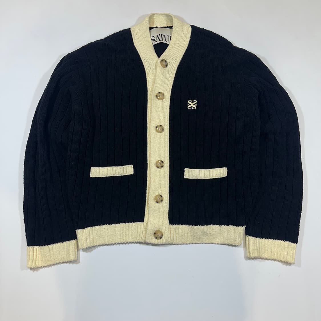 새터 파로 포켓 오버사이즈드 가디건 상품이미지1