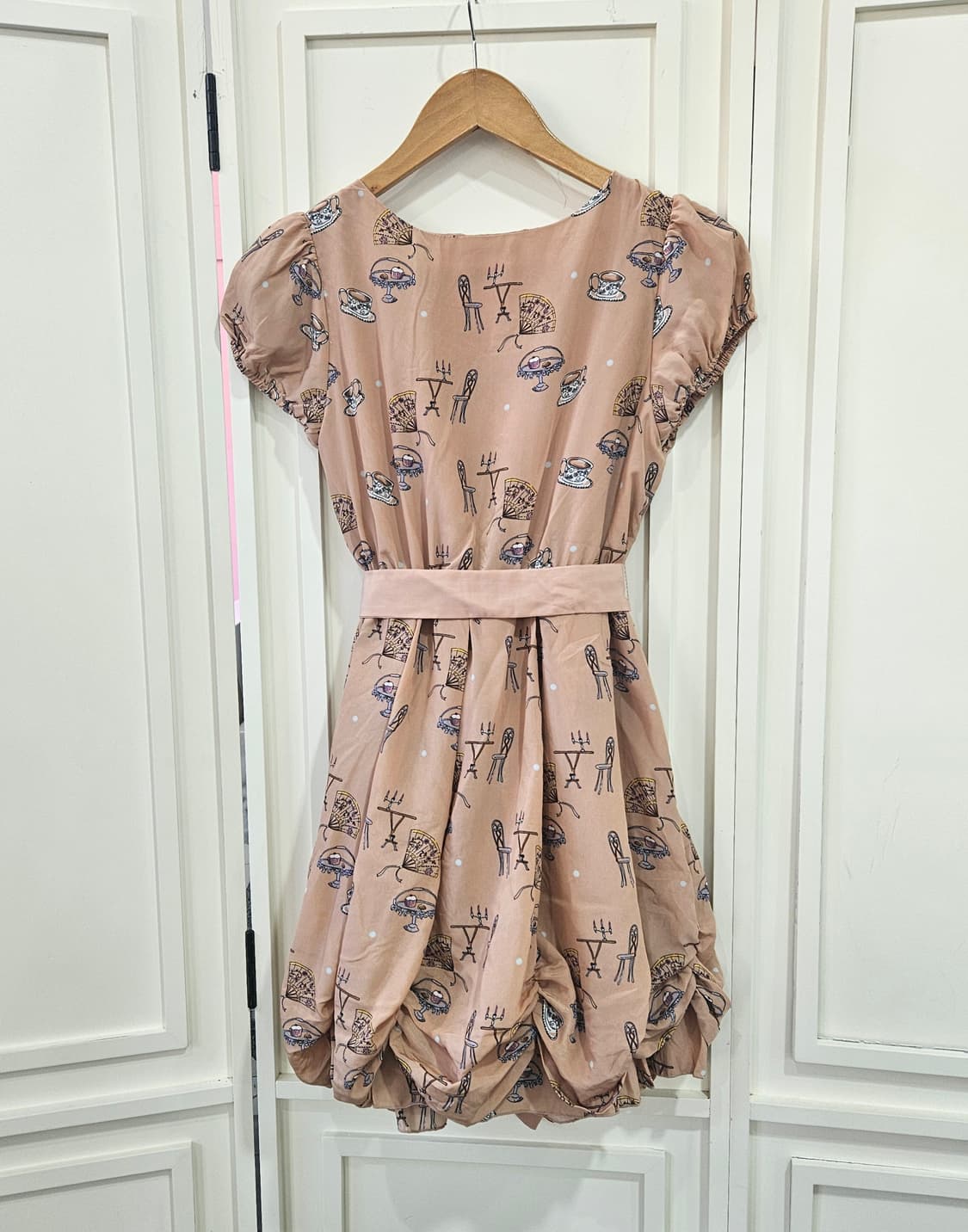 티타임 프린트 벌룬 원피스 상품이미지5