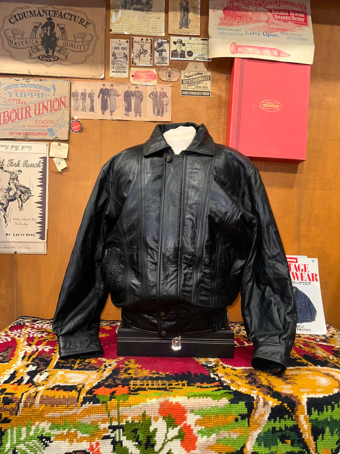 ( XL ) 가죽자켓 레더자켓 봄버자켓 a2가죽 오버핏가죽 푸퍼자켓 상품이미지3