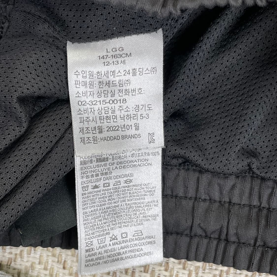 조던 키즈 농구 반바지 147-163cm 블랙 상품이미지4