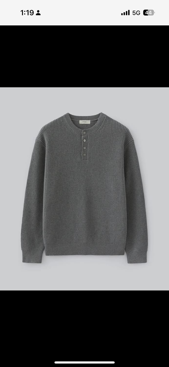 FABREGAT 헤비 코튼 헨리넥 니트 상품이미지1