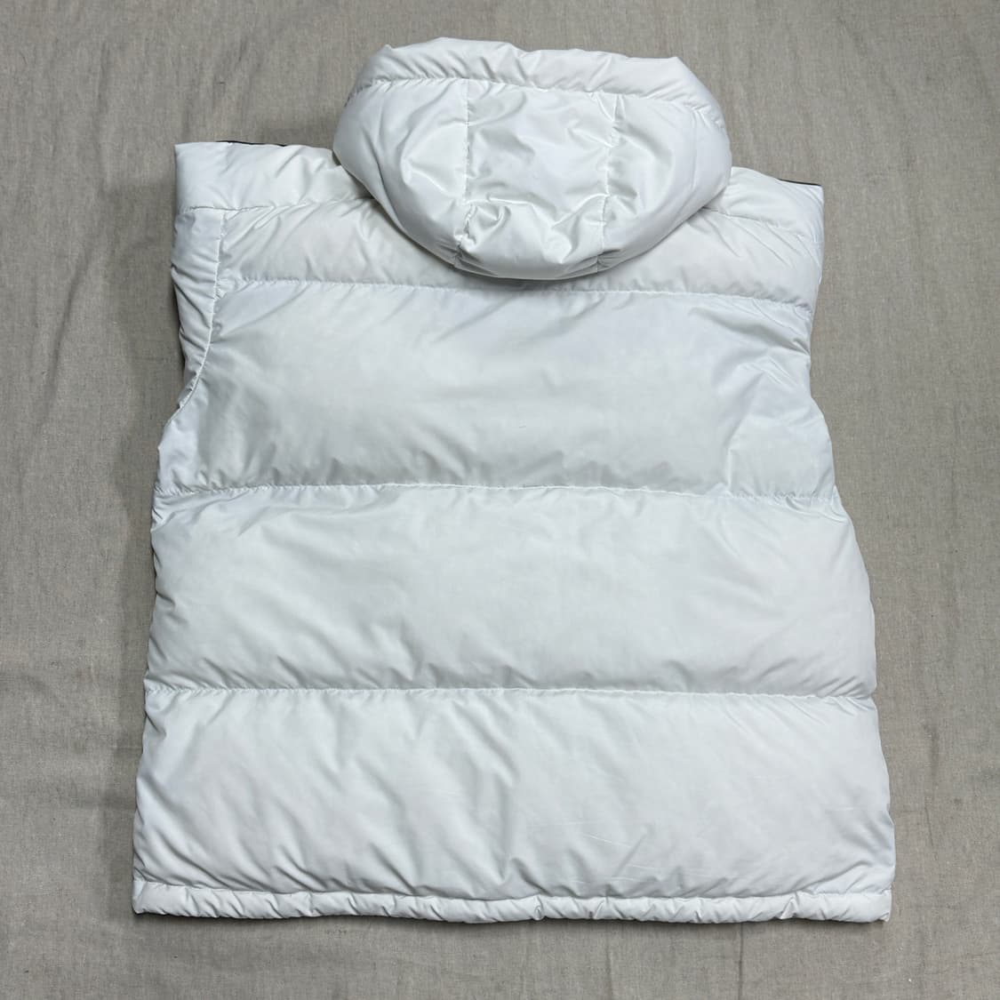 아디다스 화이트 삼선 후드 패딩 3XL 상품이미지4