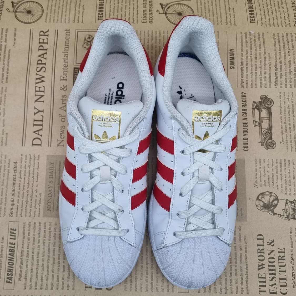 아디다스 슈퍼스타 흰빨 스니커즈 250 상품이미지2