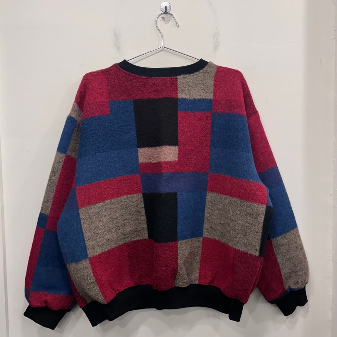 J.DON 멀티컬러 루즈핏 니트 맨투맨 상품이미지5