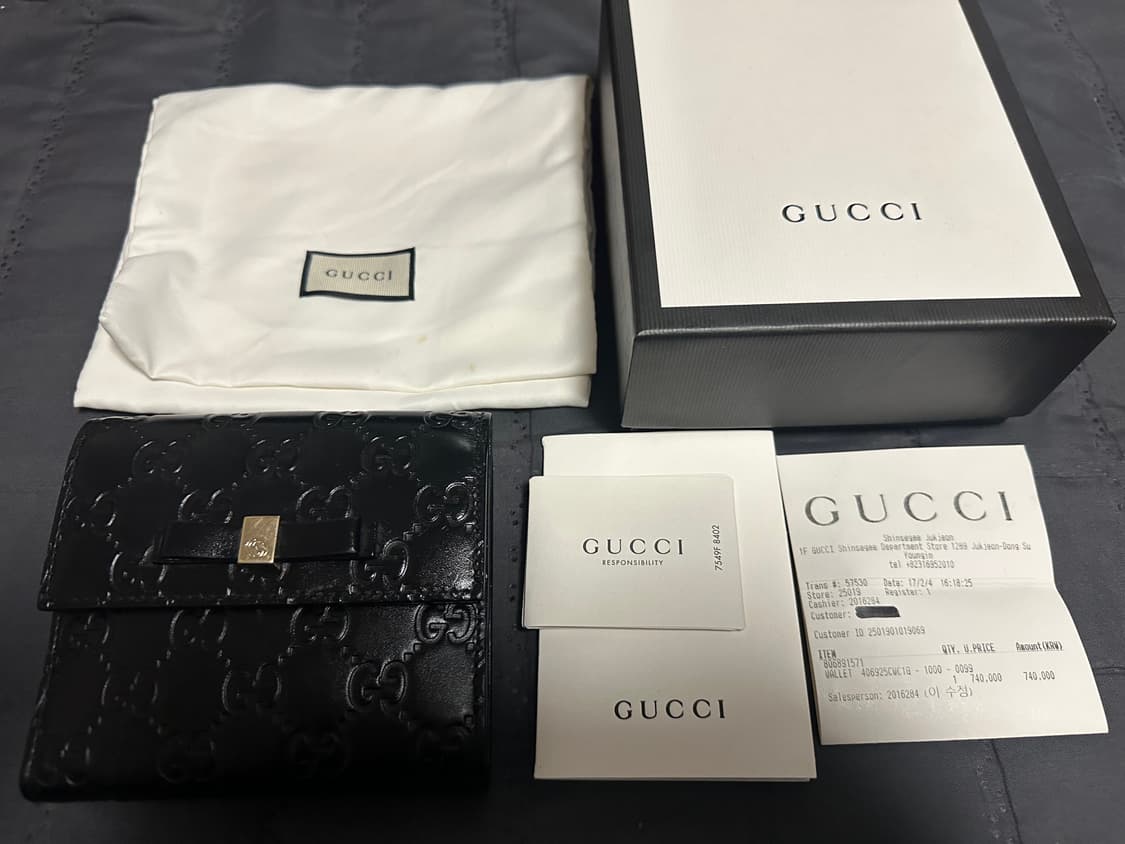 구찌 보우 GG 리본 반지갑 (OS) 상품이미지1