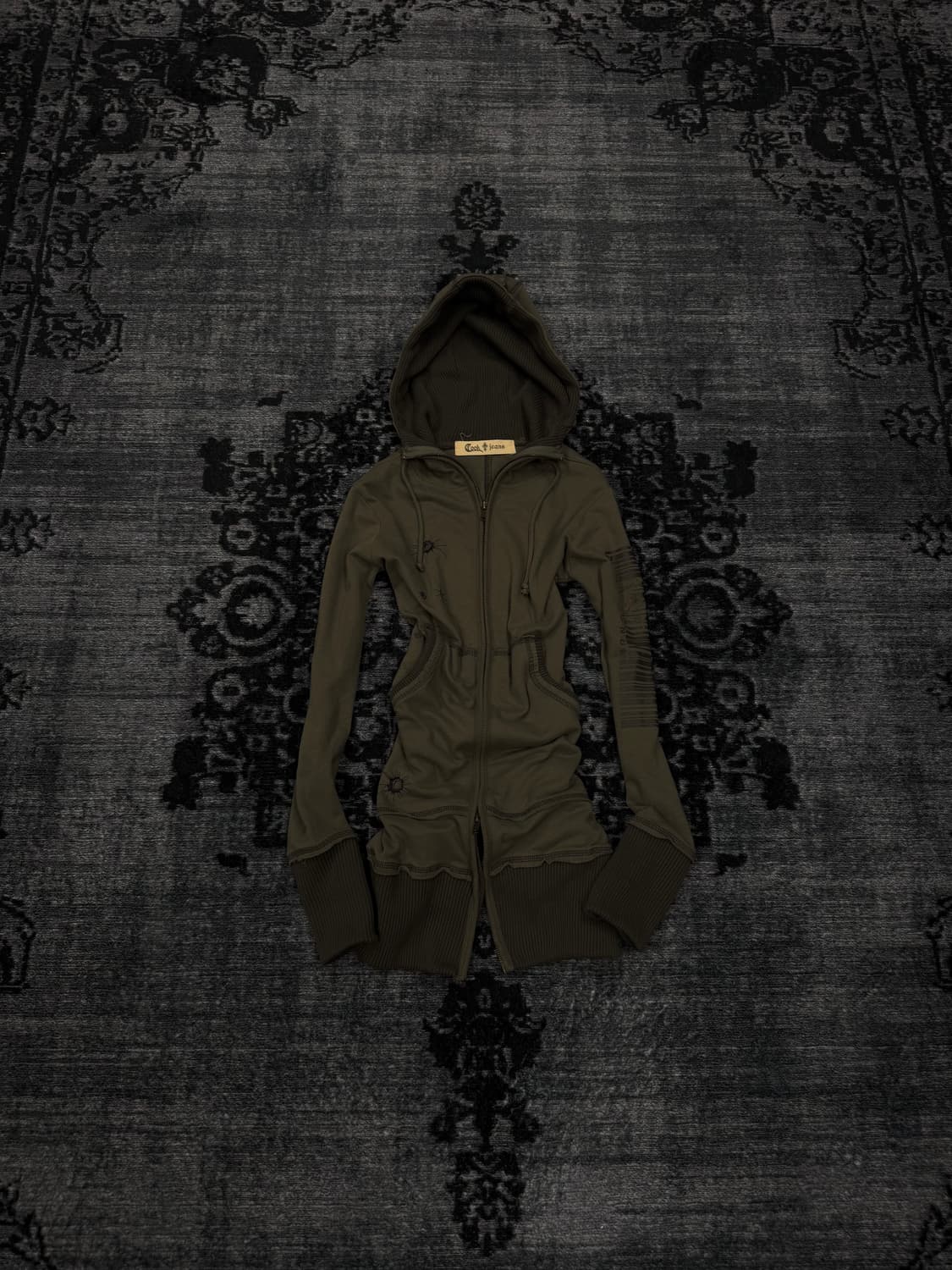 Cook jeans 00s y2k khaki grunge hoodie 상품이미지1