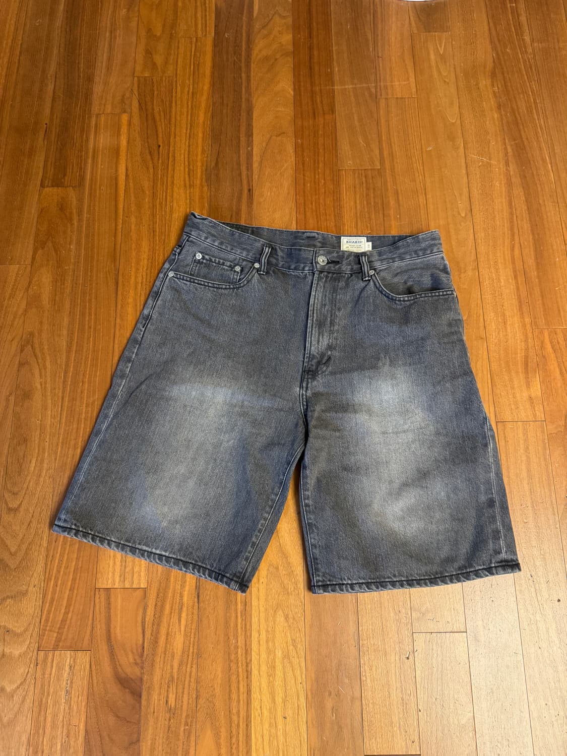 카키스 데님 쇼츠 그레이 상품이미지1
