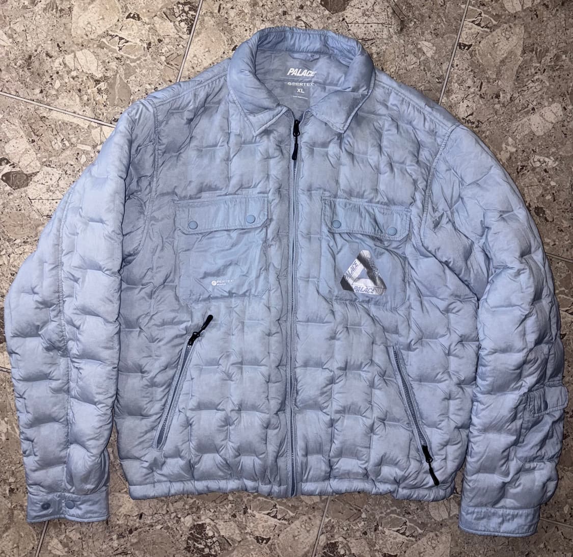 팔라스 퍼텍스 패딩 워크 다운 자켓 더스티 블루 22fw xl 상품이미지1