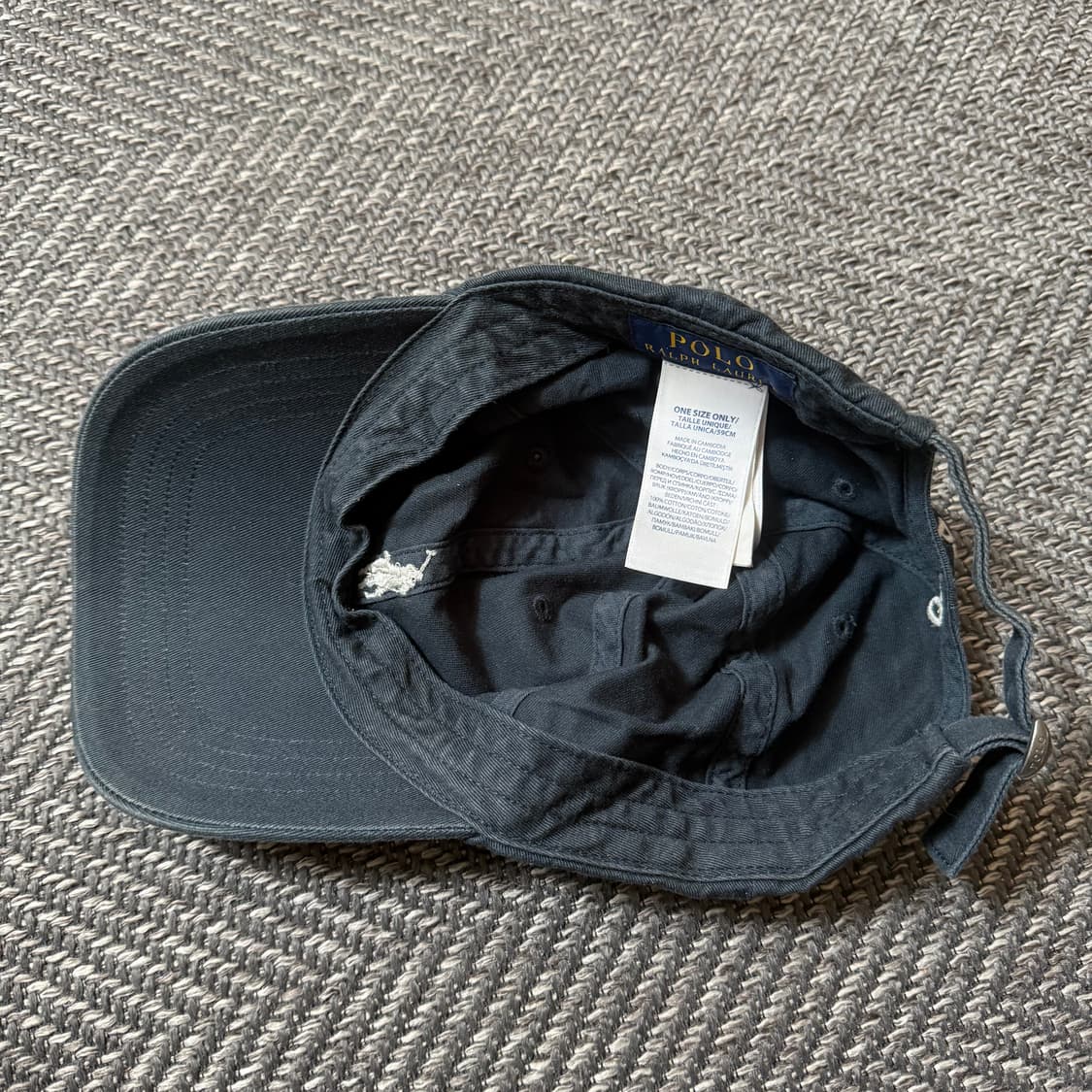 폴로 랄프로렌 스몰 포니 블랙 볼캡 상품이미지5