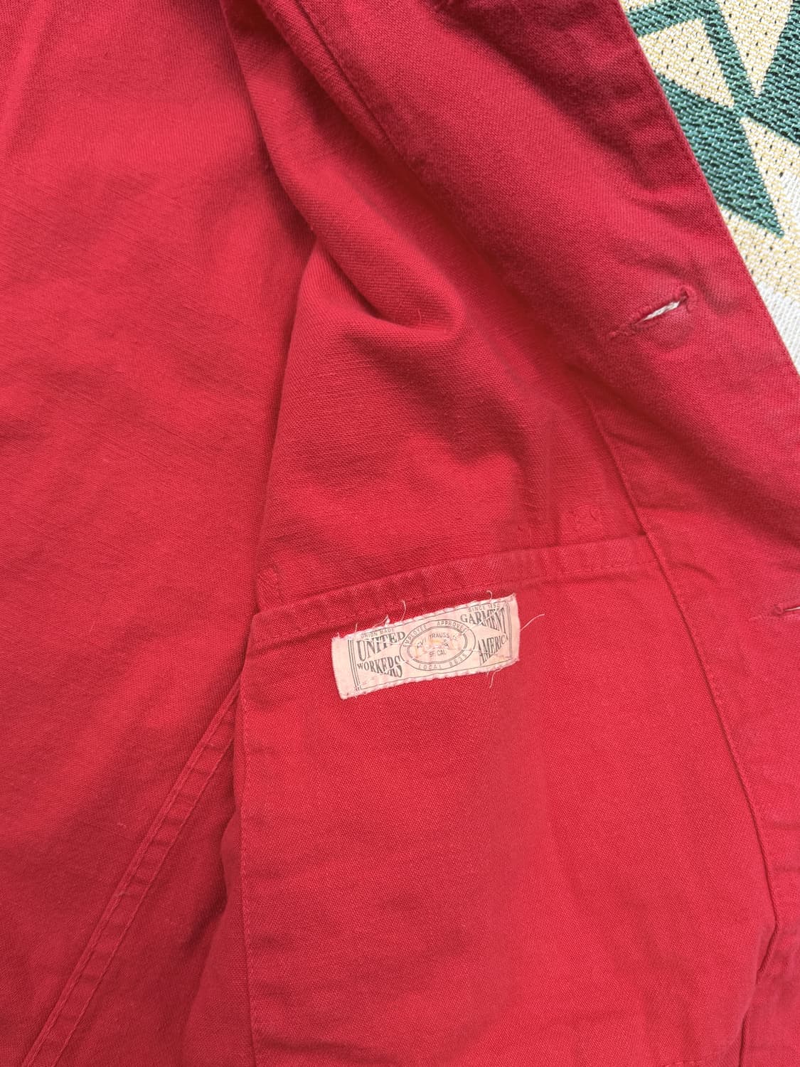 Levi’s 1999 레드 워크 커버올 자켓 m 상품이미지8