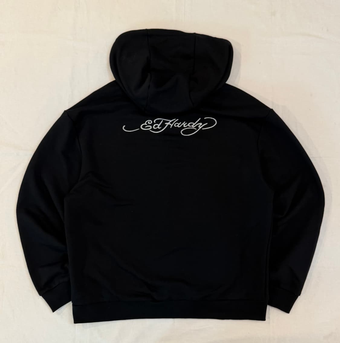 에드하디 y2k 백로고 후드집업 블랙 상품이미지1