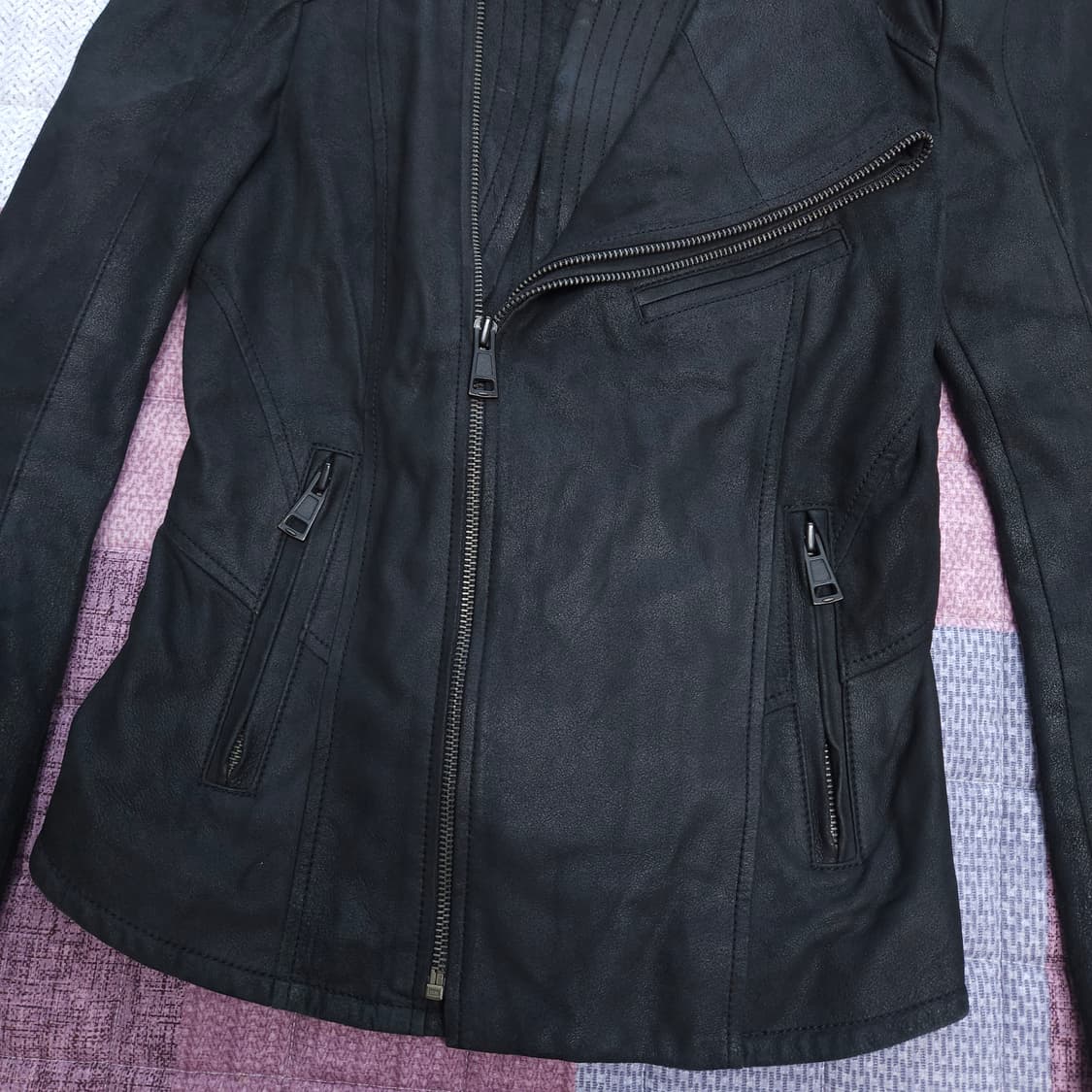 시스템 여성 양가죽 라이더 자켓 82-94-160 상품이미지3