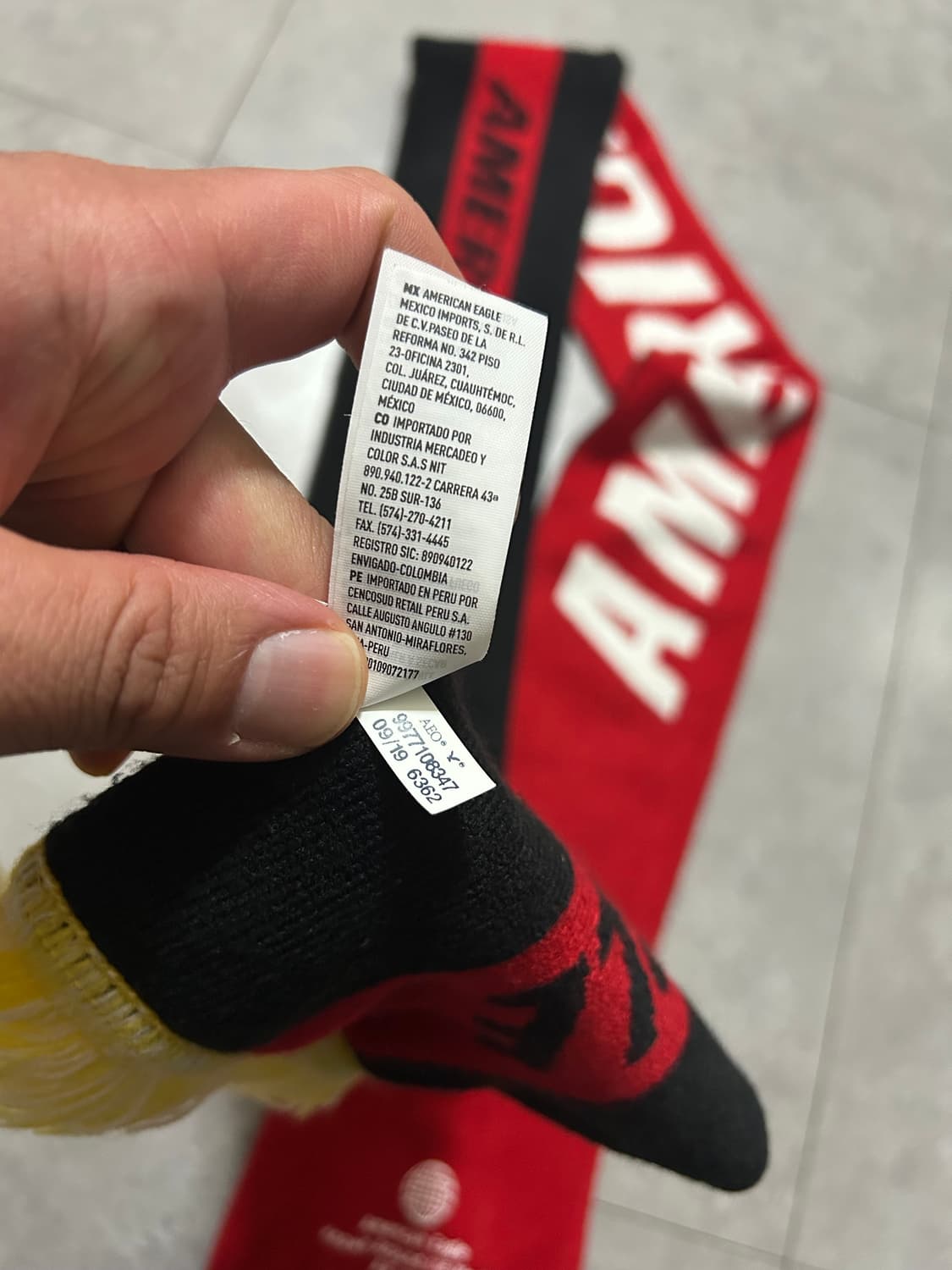 아메리칸이글 USA 로고스펠아웃 빈티지 머플러  상품이미지5