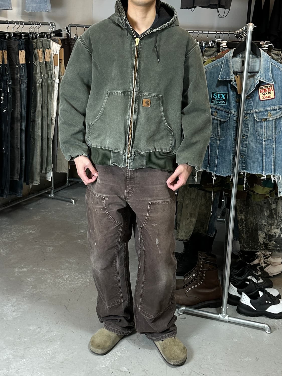 OG 칼하트 J130 액티브 자켓 칼하트 MOS 모스그린 상품이미지2