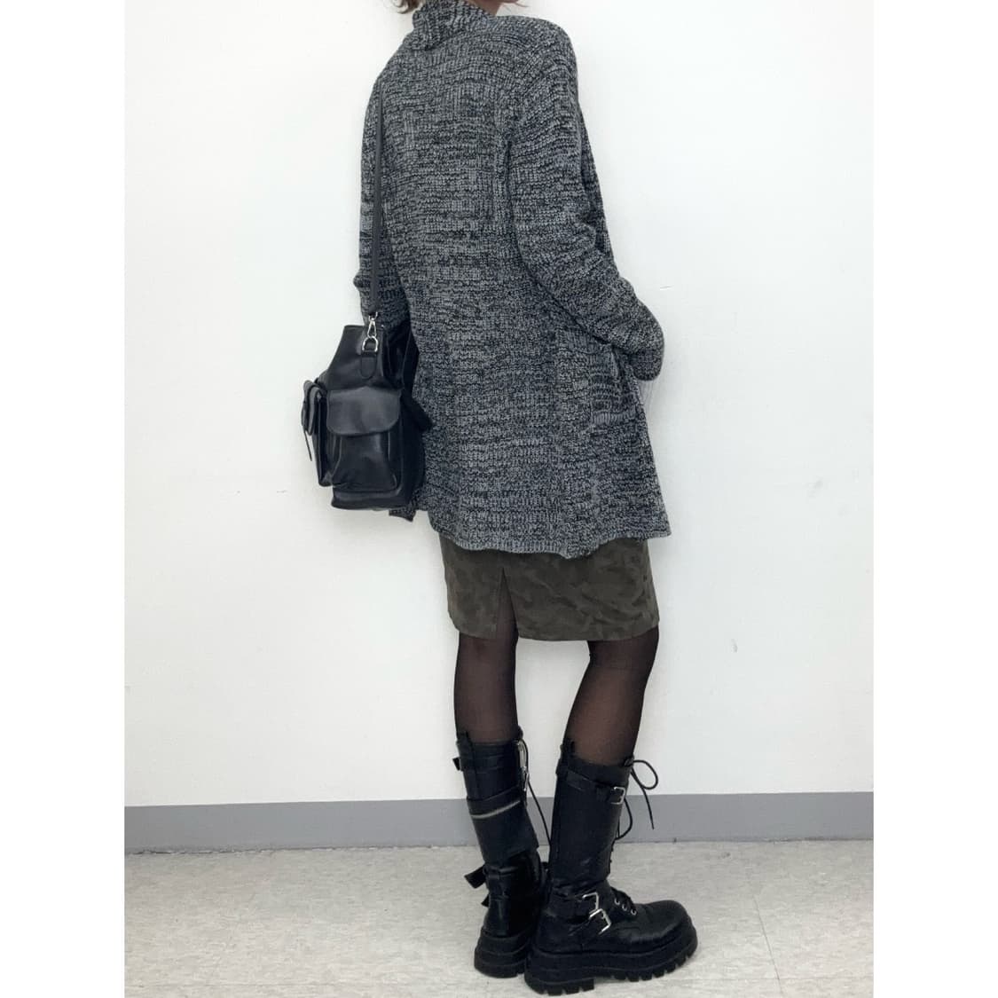 빈티지 차콜 가디건 상품이미지4