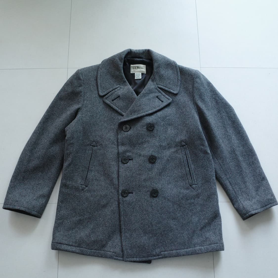 90s 엘엘빈 L.L.Bean 스털링웨어 피코트 L MADE IN USA 상품이미지1