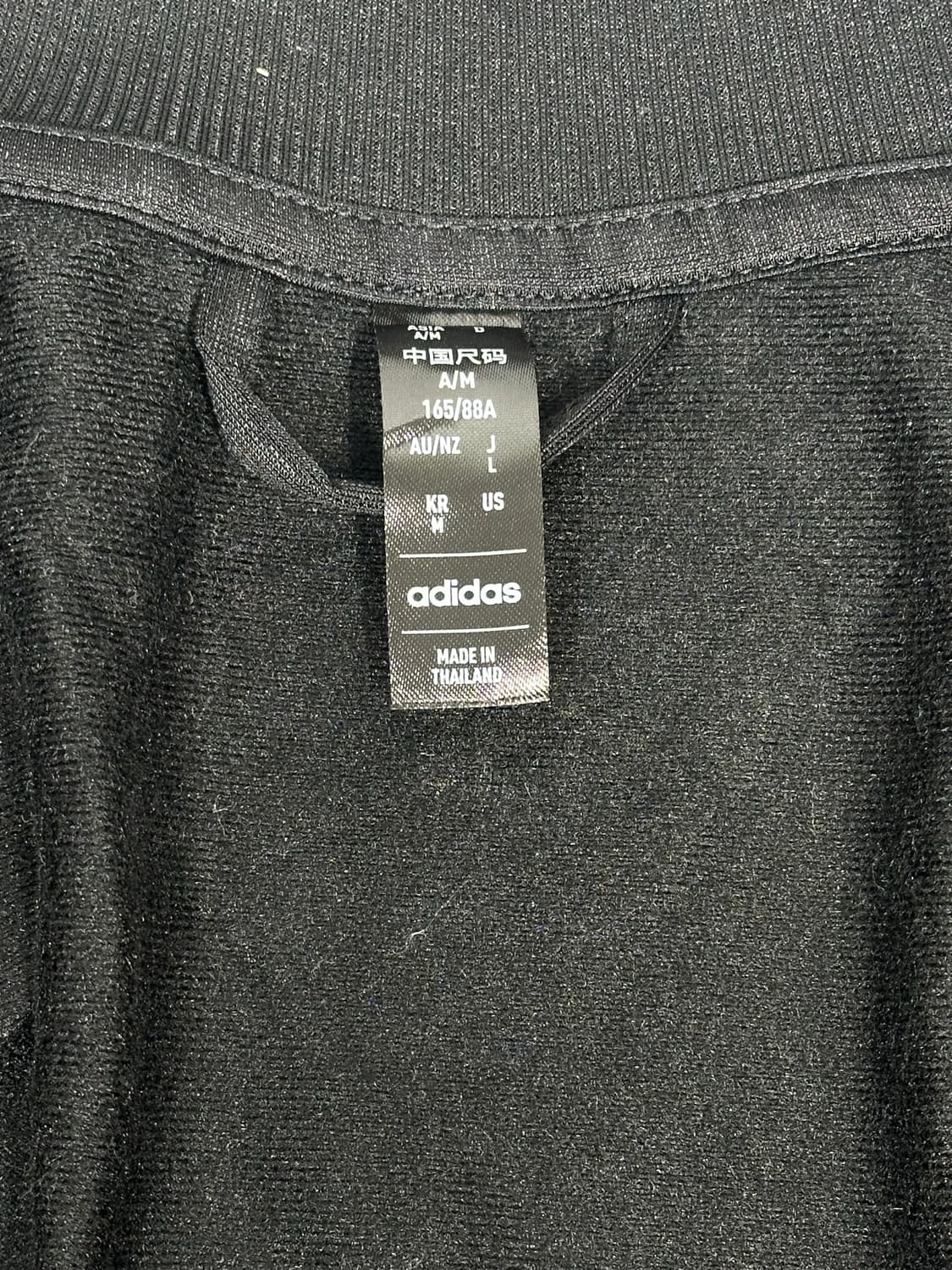 아디다스 블랙 화이트 삼선 트랙탑 져지 M 상품이미지7