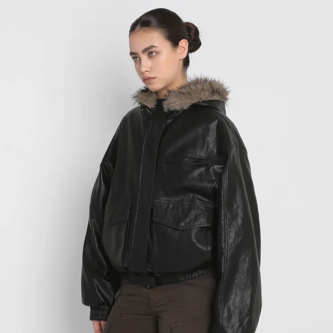 샌드릭 퍼 REVERSIBLE FUR LEATHER JUMPER 상품이미지2