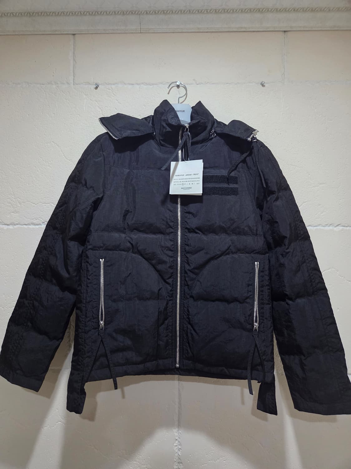 강혁 에어백 후드 구스다운 파카 S사이즈 새상품 상품이미지1