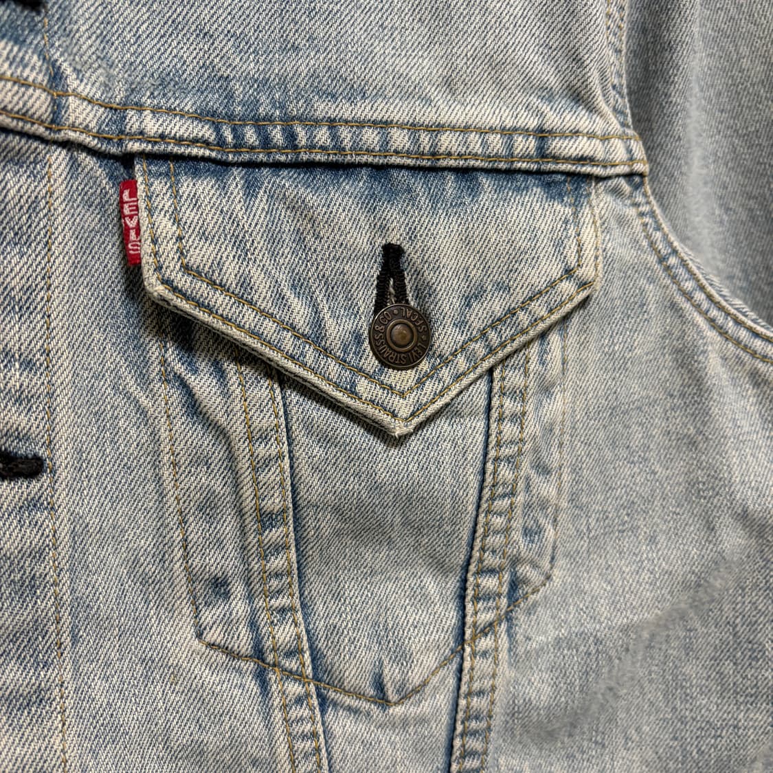 리바이스 LVC 71557 3세대 데님 트러커 자켓 / 연청, 40 상품이미지5