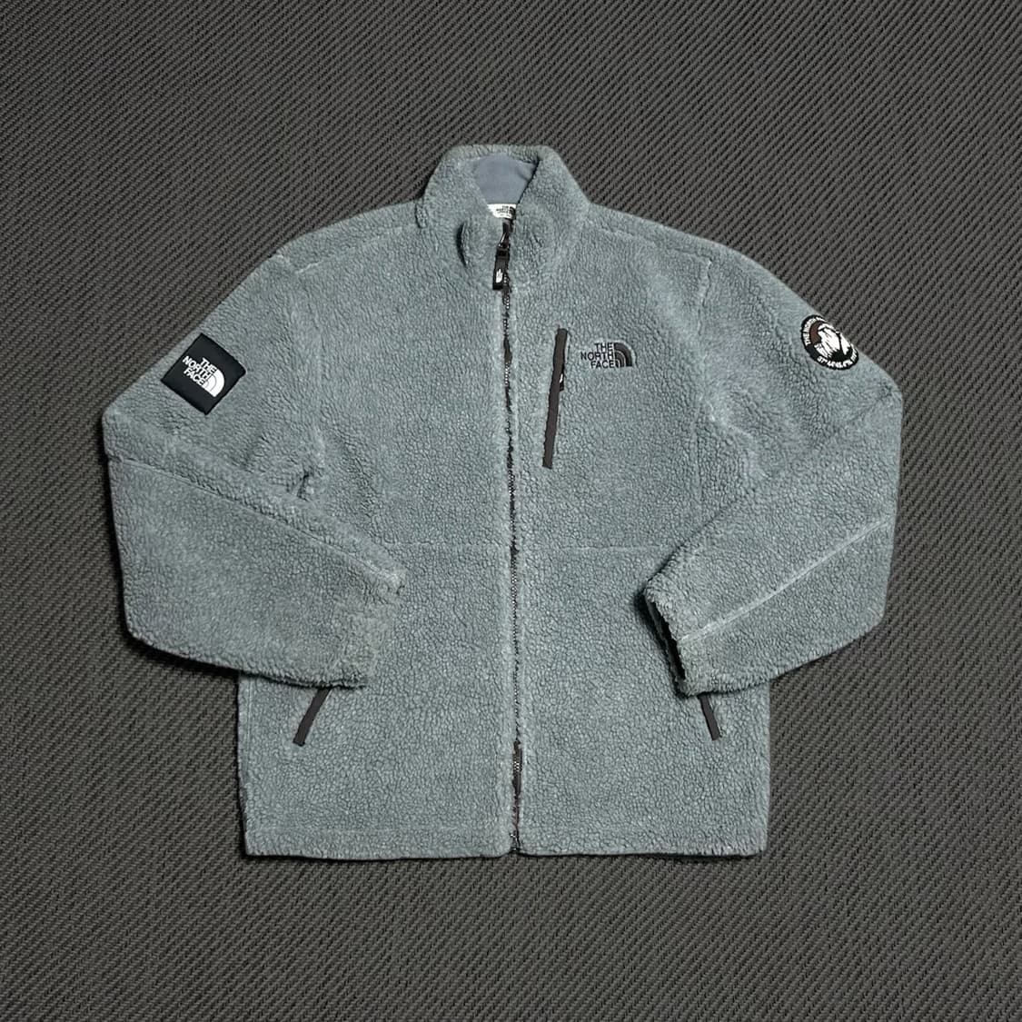 [XL] Northface 노스페이스 그레이 플러피 후리스 집업 자켓 상품이미지1