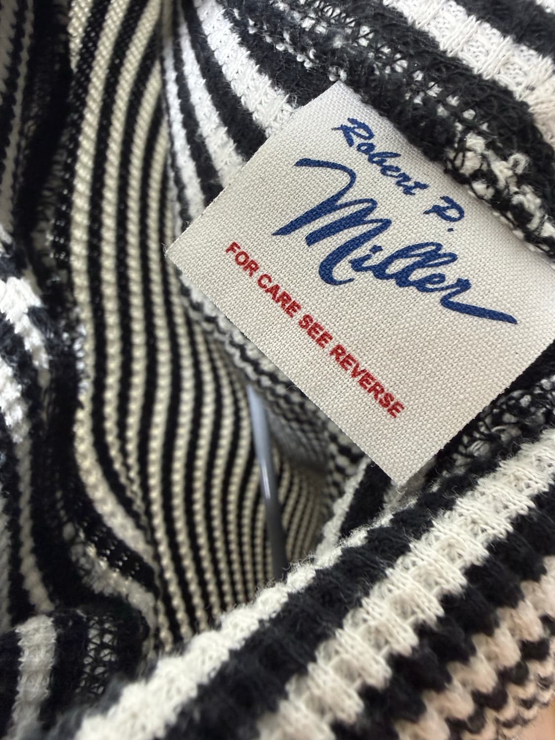 Robert P. Miller 스트라이프 후드 니트 상품이미지3