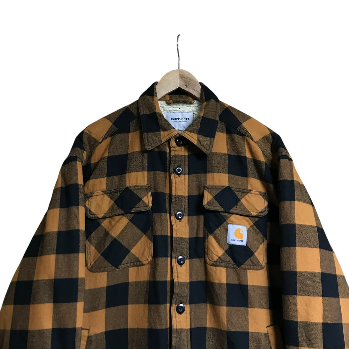 칼하트 윅스아웃 체크 양털 누빔자켓 상품이미지2