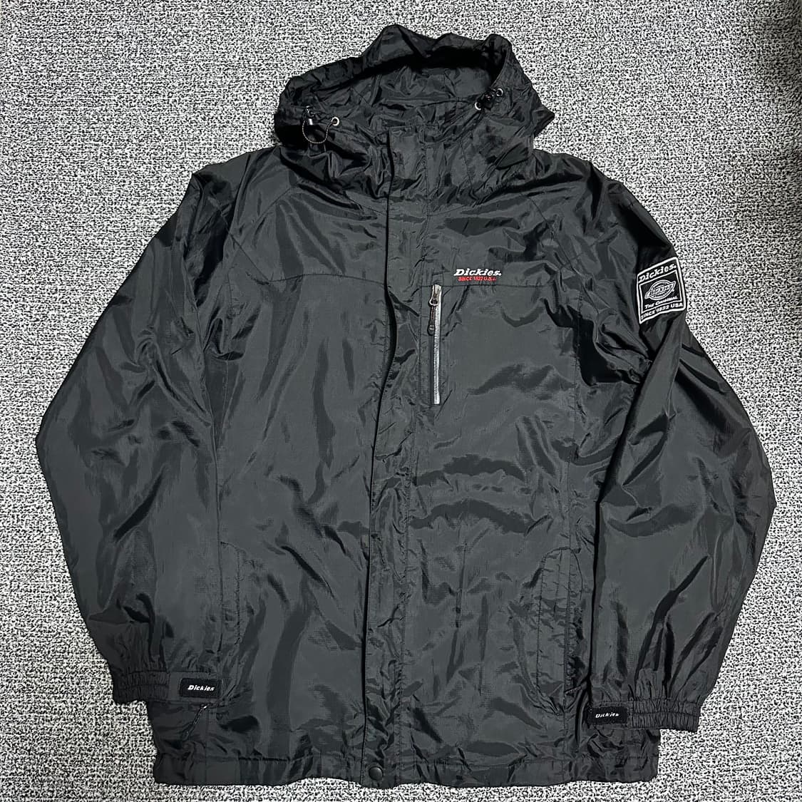 (XL) 디키즈 블랙 후드 바람막이 자켓 상품이미지1