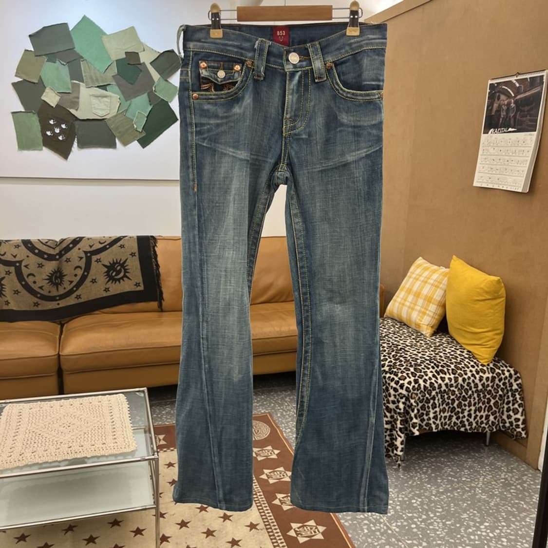 트루릴리전 835 올드스쿨 레트로 Y2K 데님팬츠 28인치 C09963 상품이미지2