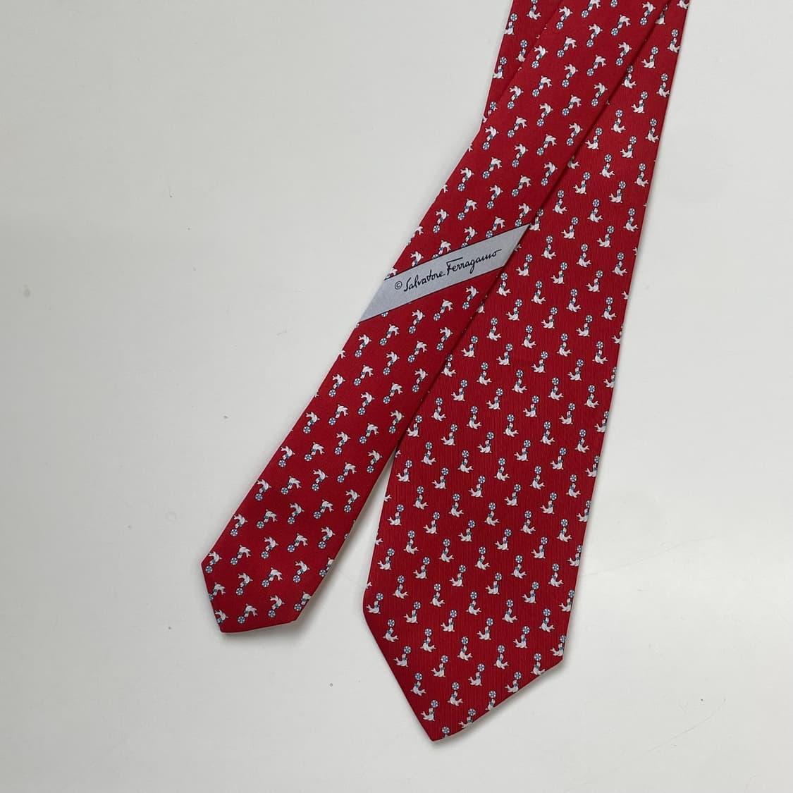 최상급 신형라벨 페레가모(Ferragamo) 명품 정품 넥타이7.7cm 상품이미지1